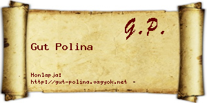 Gut Polina névjegykártya